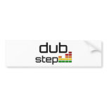 Dub Step Music with Stereo Equalizer Bumper Stickers