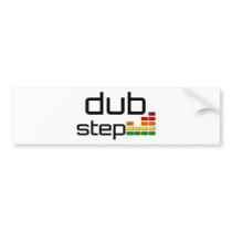 Dub Step Music with Stereo Equalizer Bumper Stickers