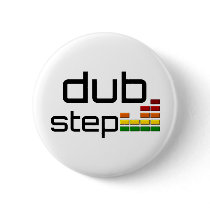 Dub Step Music with Stereo Equalizer Pinback Button