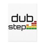 Dub Step Music with Stereo Equalizer Postcards