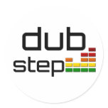 Dub Step Music with Stereo Equalizer Sticker