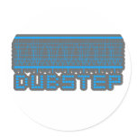 DUB STEP ROUND STICKER