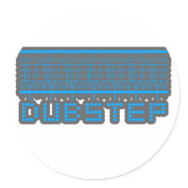 DUB STEP ROUND STICKER