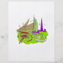 dubai city no txt green graphic travel design.png flyers