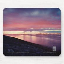 Dublin City From The West Pier, Dun Laoghaire Mousemat