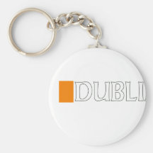 Dublin, Ireland Flag Key Chain