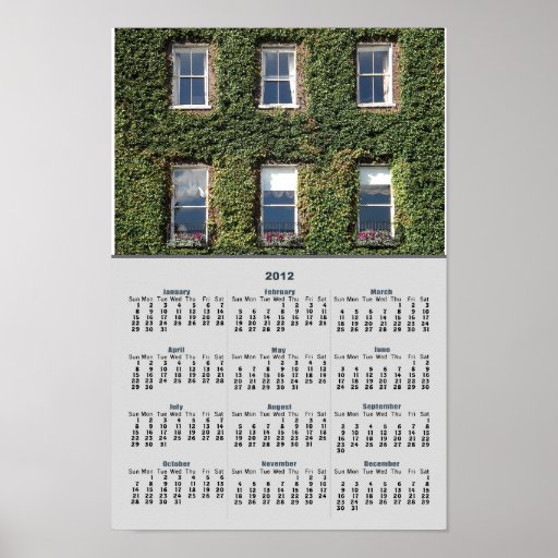 Dublin Town House With Climbing Ivy 2012 Calendar Posters