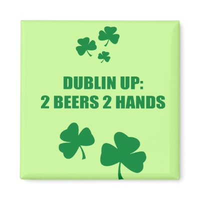 DUBLIN UP - 2 BEERS 2 HANDS by Shirtuosity