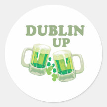 DUBLIN UP ROUND STICKERS