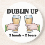 Dublin vers le haut des caboteurs dessous de verre