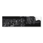 Dubplate Junkie Vinyl collector Dubstep DJ bumper stickers