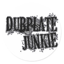 Dubplate Junkie Vinyl collector Dubstep DJ Round Sticker