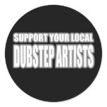 DUBSTEP ARTISTS ROUND STICKER