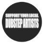 DUBSTEP ARTISTS ROUND STICKER