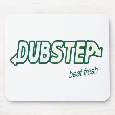 DUBSTEP beat fresh Dubstep music mousepad by dustyvinyldesign
