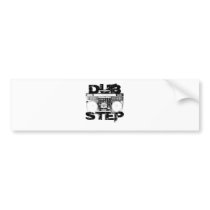 Dubstep Black Boombox Bumper Stickers