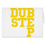Dubstep Blockletter (Gold) Greeting Card