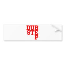 Dubstep Blockletter (Red) Bumper Sticker