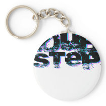 Dubstep Blue and Pink Key Chain