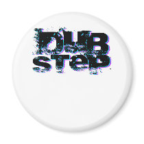 Dubstep Blue and Pink Fridge Magnet