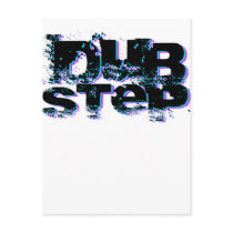 Dubstep Blue and Pink Post Cards