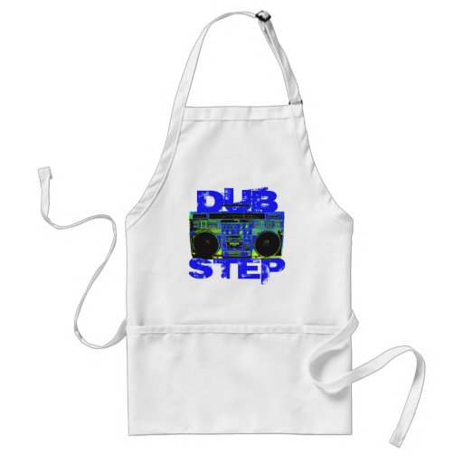 Dubstep Blue Boombox Aprons