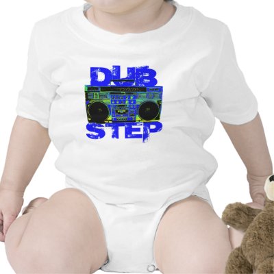 Dubstep Blue Boombox T Shirt by generation_y_design