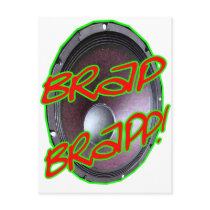 Dubstep Brap Brap Post Cards