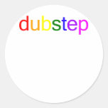 Dubstep Colour Spectrum Round Stickers