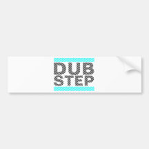 Dubstep Cyan Bumper Sticker