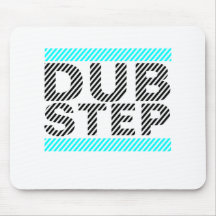 Dubstep Cyan Mouse Pads