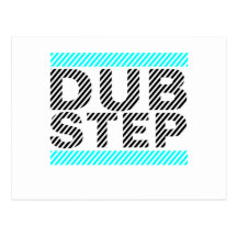 Dubstep Cyan Post Cards