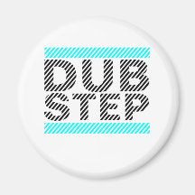 Dubstep Cyan Refrigerator Magnet