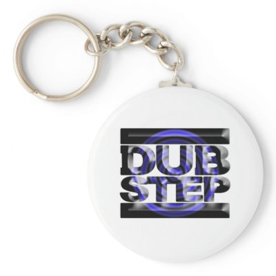 DUBSTEP dub step t shirt blue spin rusko caspa Keychains by dubsteptshirts