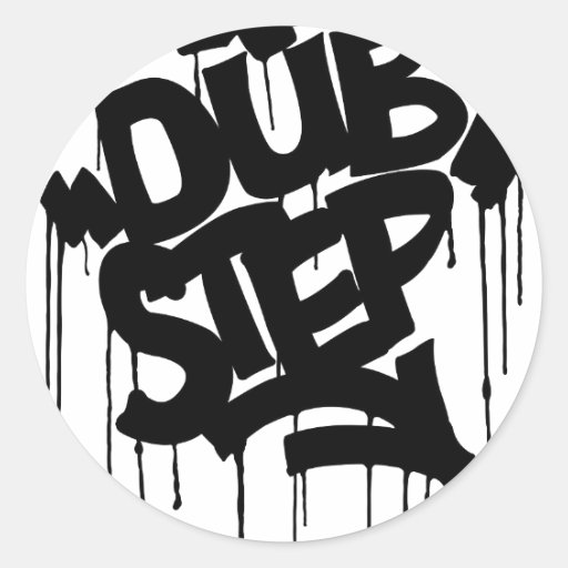 Dubstep FatCap Black Sticker