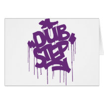 Dubstep FatCap Kush Purple Greeting Card