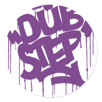 Dubstep FatCap Kush Purple Stickers