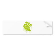 Dubstep FatCap Lime Bumper Stickers