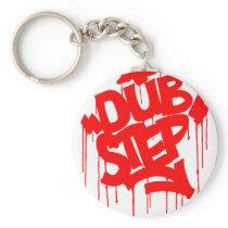 Dubstep FatCap Red Keychains