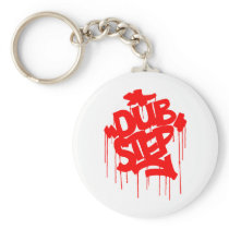 Dubstep FatCap Red Key Chain