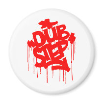 Dubstep FatCap Red Fridge Magnet