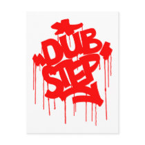 Dubstep FatCap Red Post Card