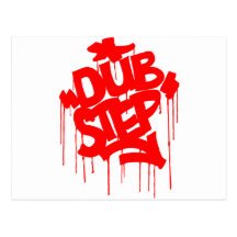 Dubstep FatCap Red Postcards