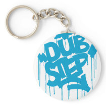 Dubstep FatCap Sky Blue Keychains