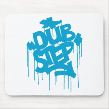 Dubstep FatCap Sky Blue Mouse Pads