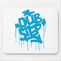 Dubstep FatCap Sky Blue Mouse Pads