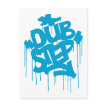 Dubstep FatCap Sky Blue Postcard