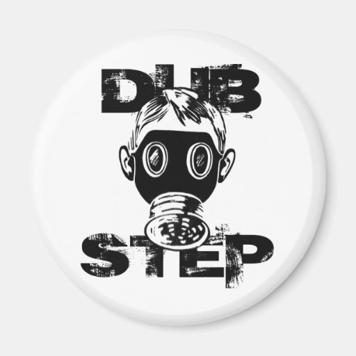 Dubstep Gas Mask Refrigerator Magnets