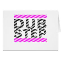 Dubstep Girls Pink Card