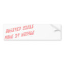 Dubstep girls wobble bumper stickers